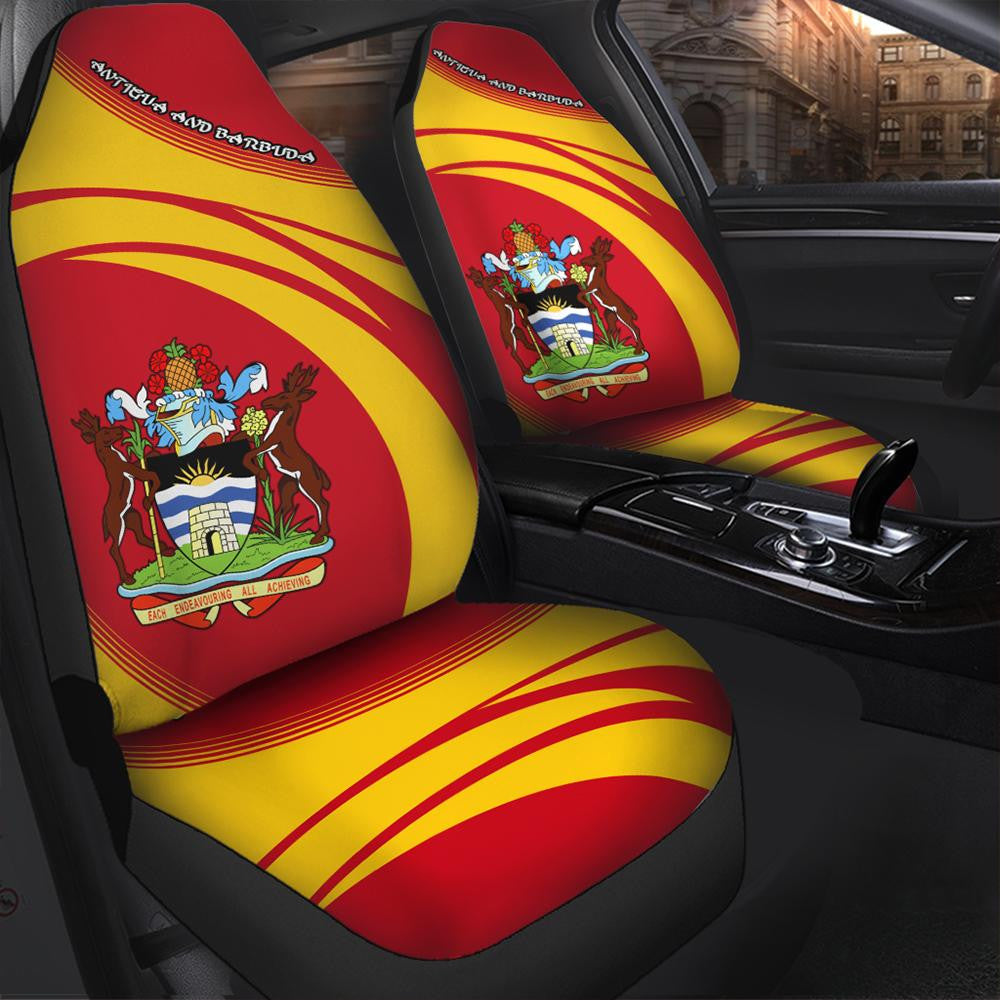Antigua And Barbuda Coat Of Arms Car Seat Cover Cricket W