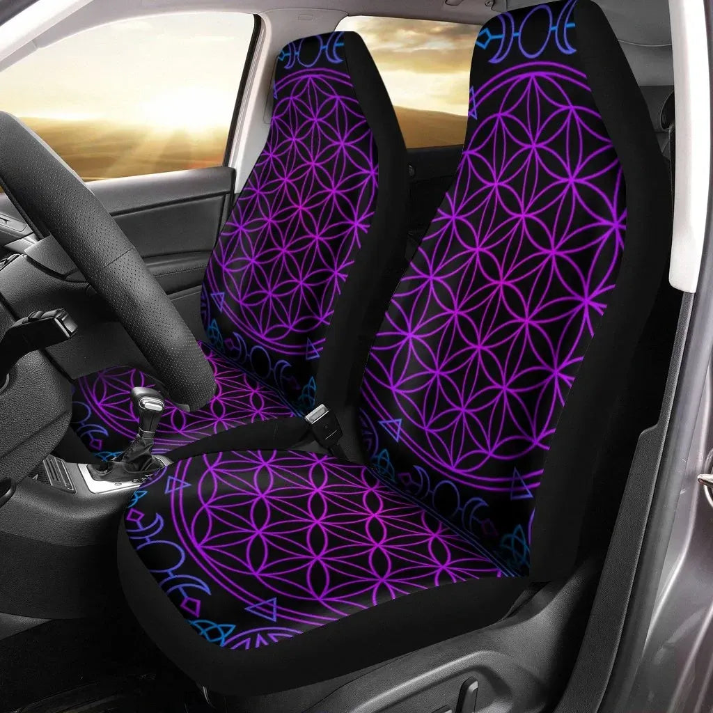 Maori 2021 Car Seat Covers Purple Aotearoa Tattoo