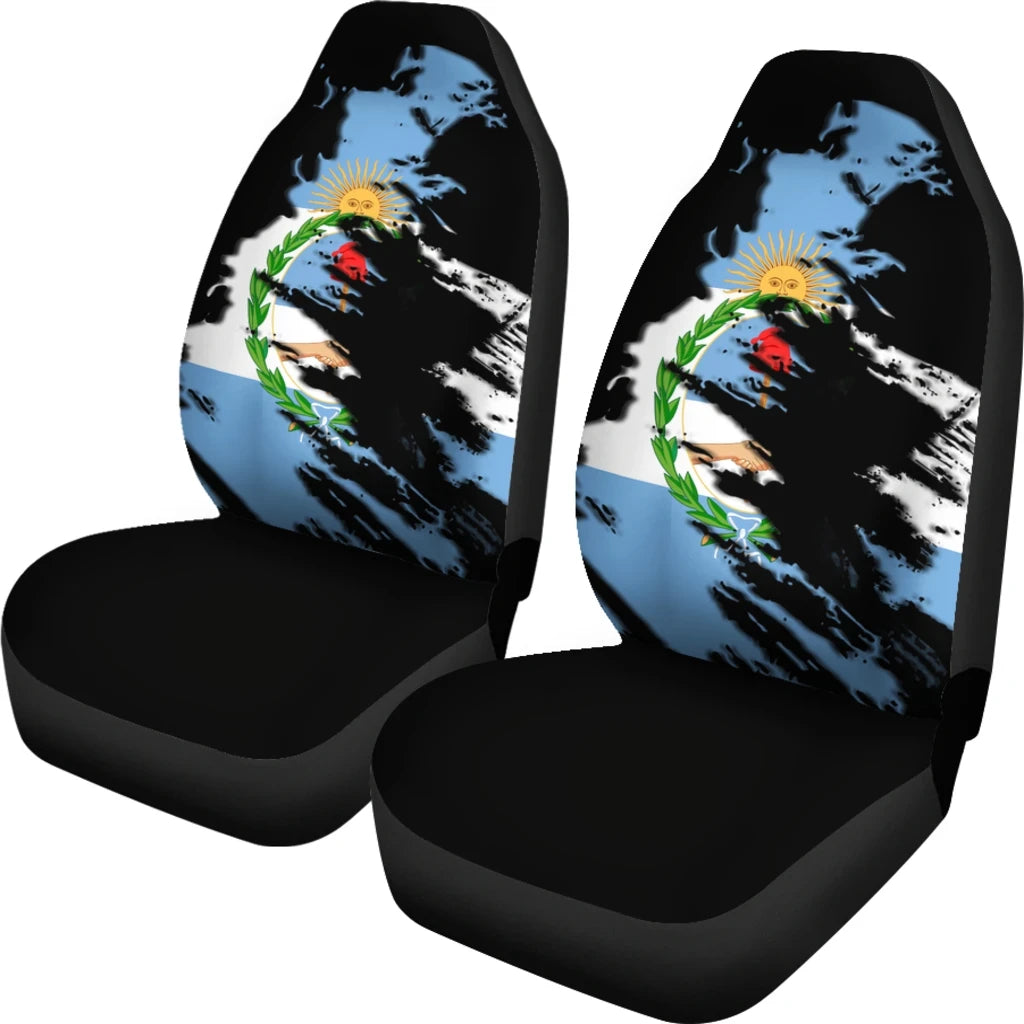 Argentina Flag Painting Car Seat Cover Th4