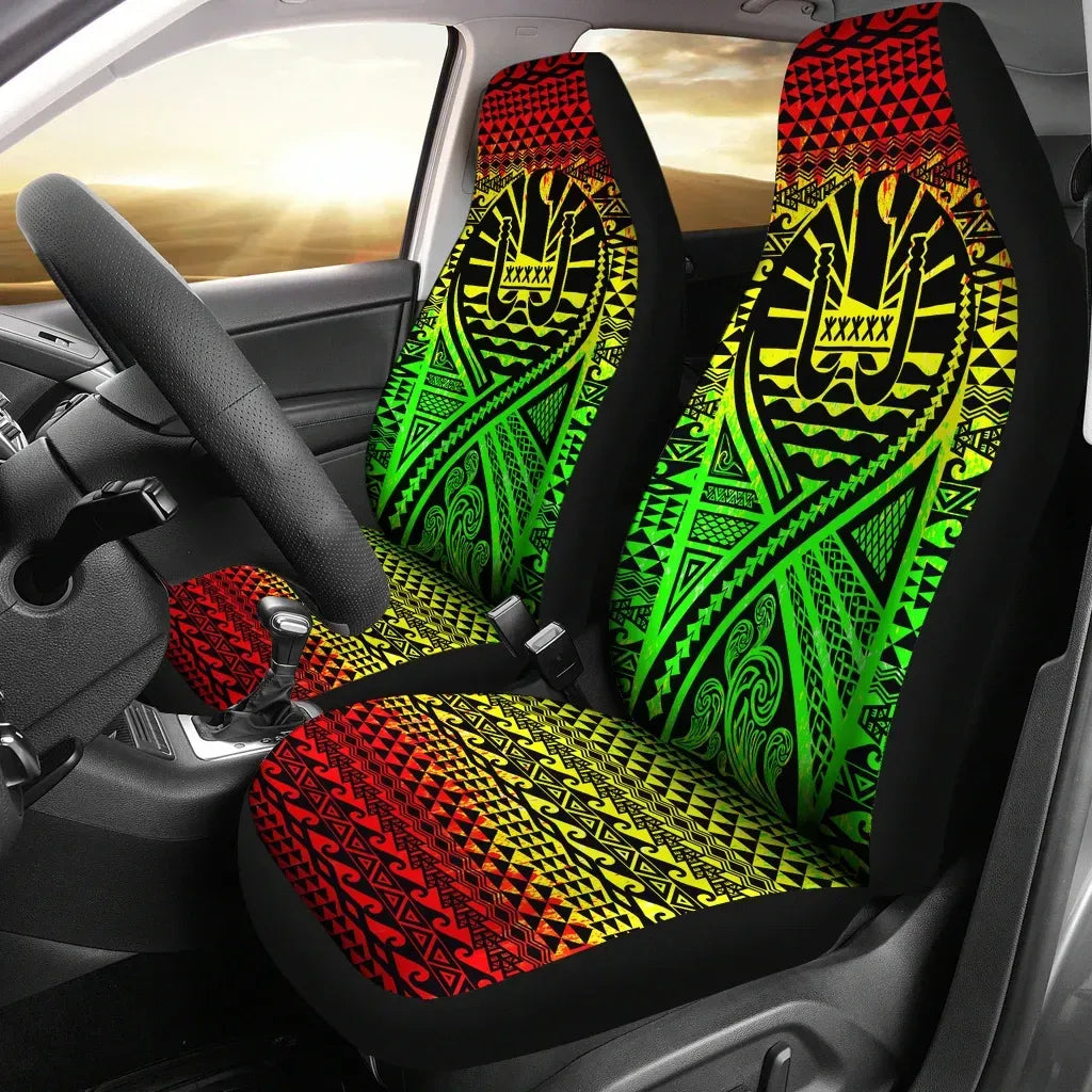 Maori 2021 Car Seat Covers Purple Aotearoa Tattoo