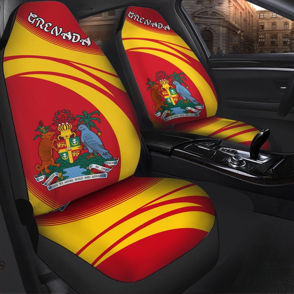Grenada Coat Of Arms Car Seat Cover Cricket W
