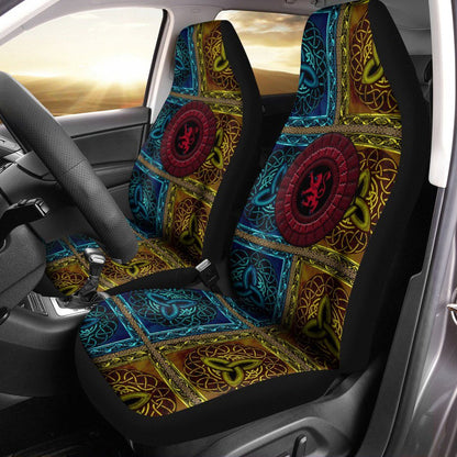 Maori 2021 Car Seat Covers Purple Aotearoa Tattoo