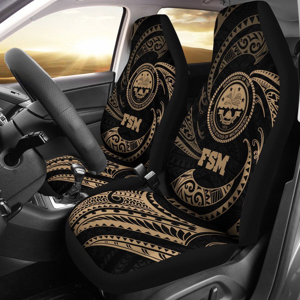Maori 2021 Car Seat Covers Purple Aotearoa Tattoo