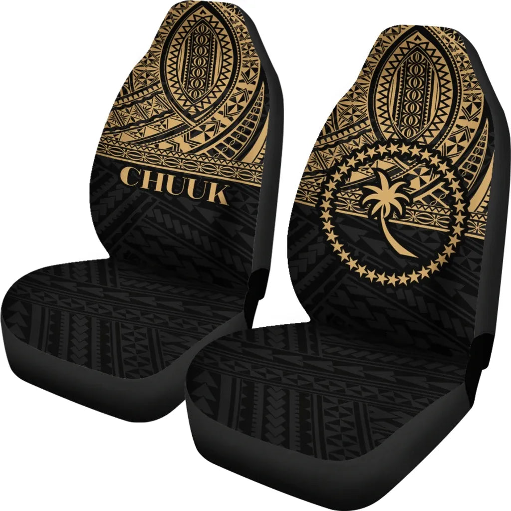 Chuuk State Car Seat Covers Gold Version