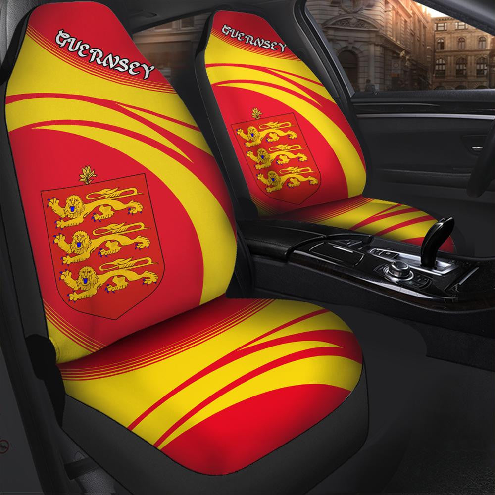 Guernsey Coat Of Arms Car Seat Cover Cricket W
