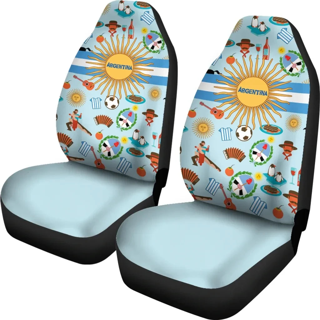 Argentina Symbols Car Seat Covers
