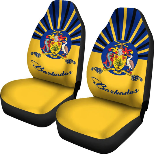 Barbados Coat Of Arms Car Seat Covers 02