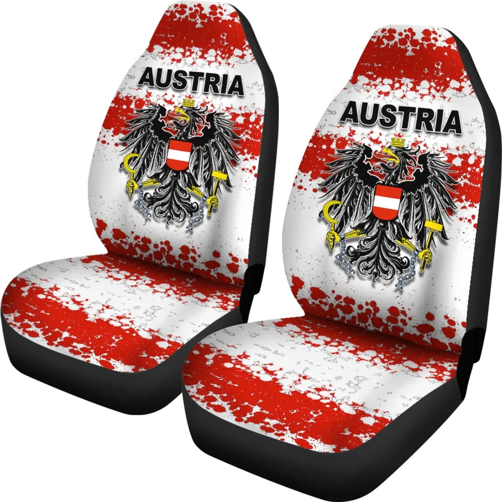 Austria Special Grunge Flag Car Seat Covers