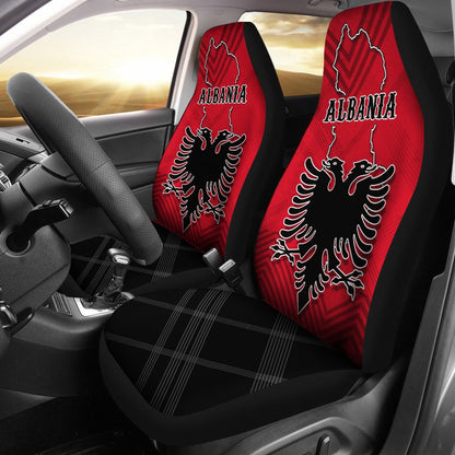 Albania Car Seat Covers Special Map