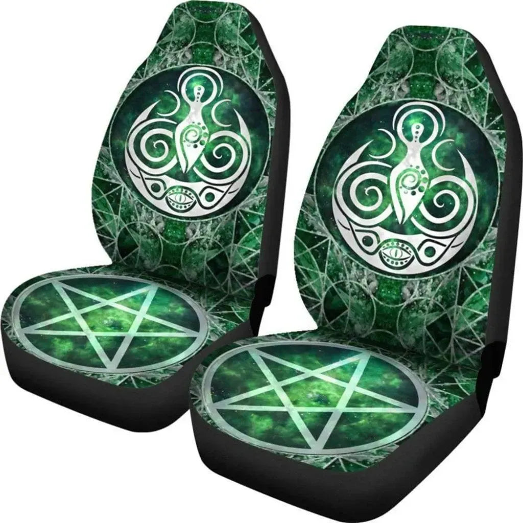 Celtic Wicca Car Seat Cover Pagan Goddess Moon Car Seat Covers