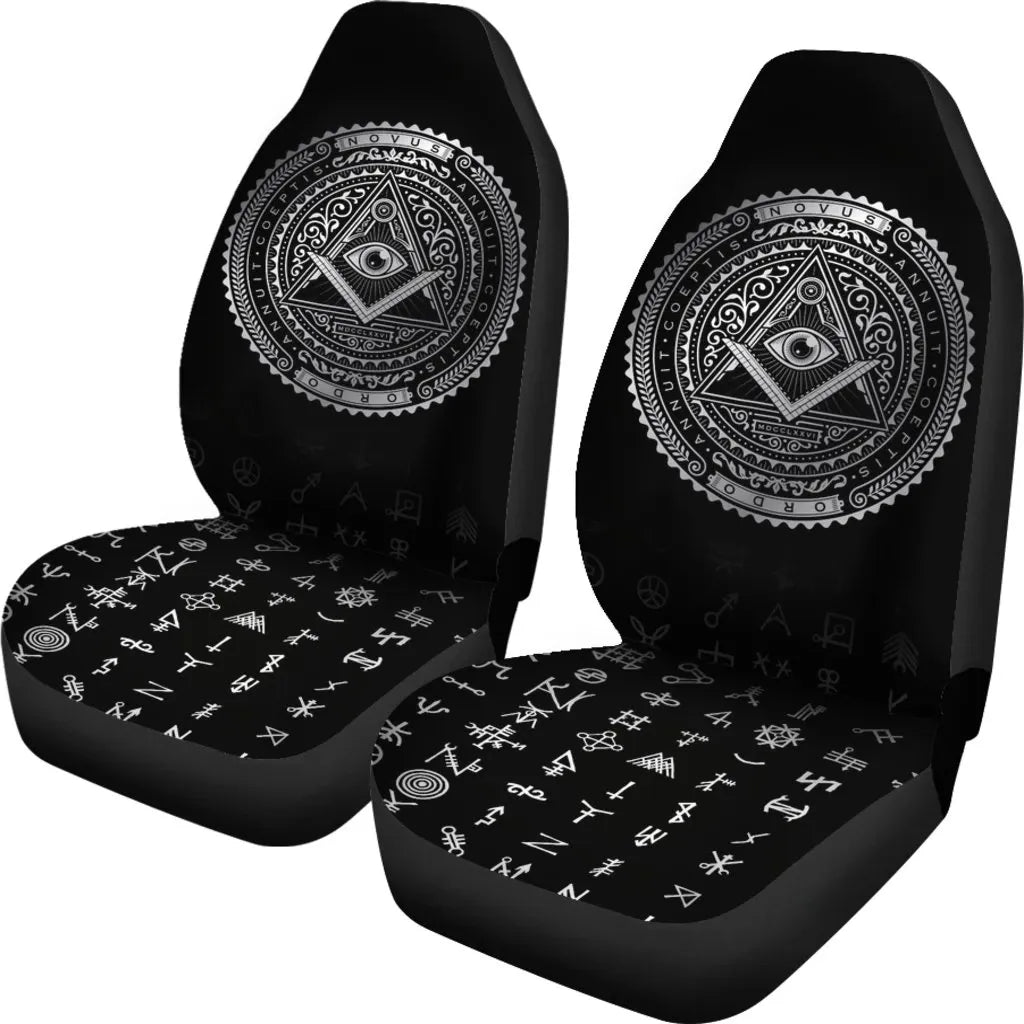 Freemasonry Tattoo Car Seat Covers