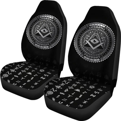 Freemasonry Tattoo Car Seat Covers