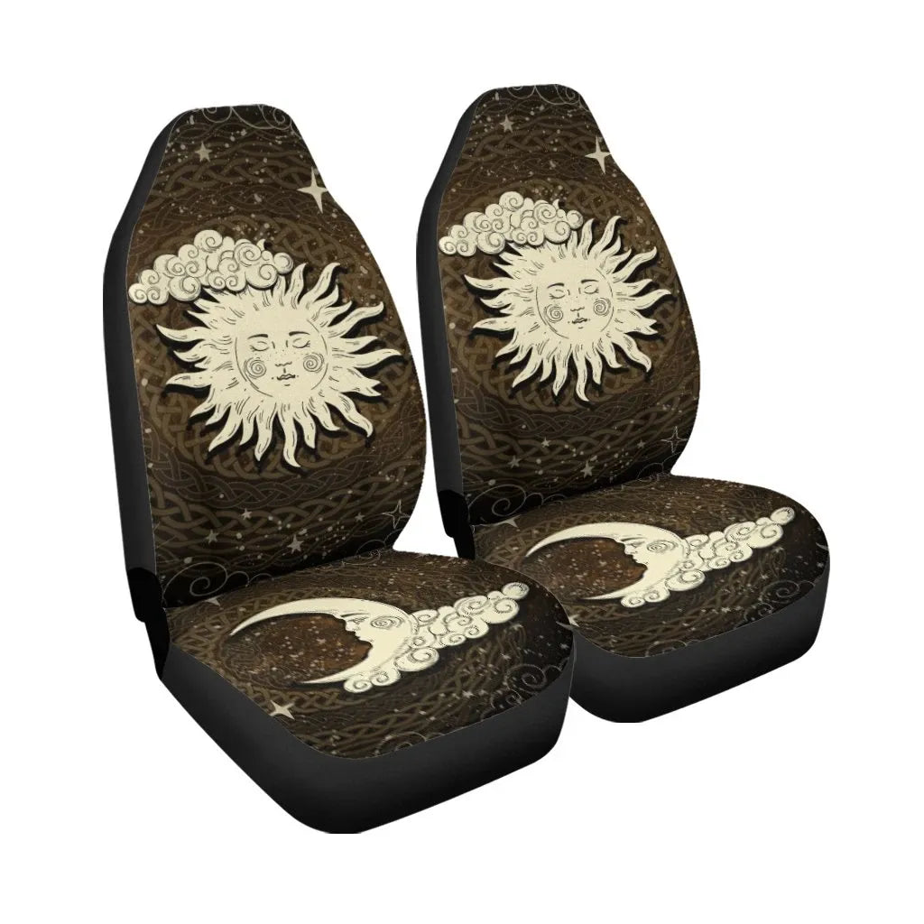 Celtic Wicca Car Seat Covers Wicca Sun & Moon