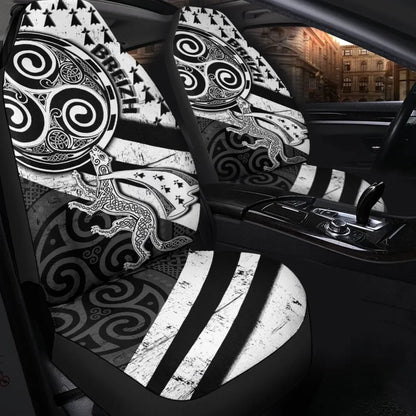 Celtic Bretagne Car Seat Covers Brittany Ermine With Celtic Triskelion