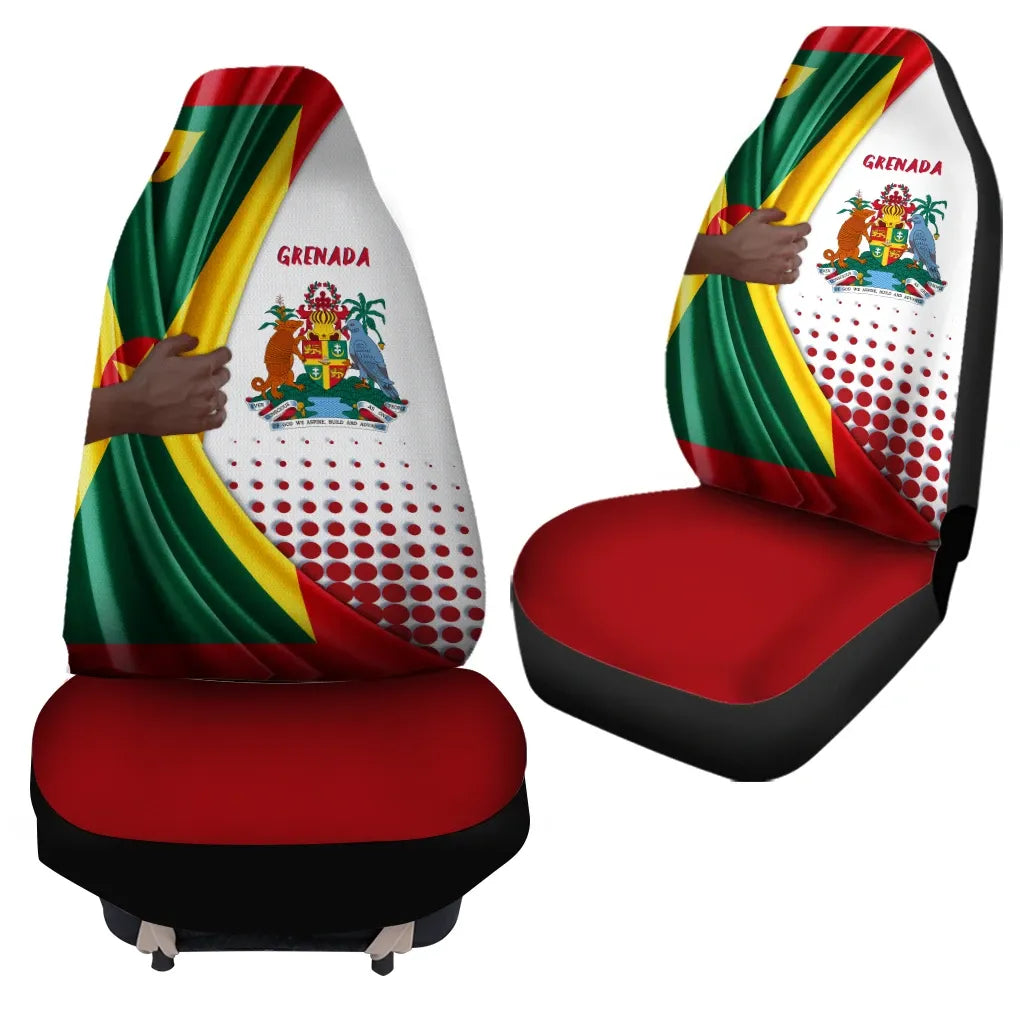 Grenada Car Seat Covers Grenada Flag And Coat Of Arms
