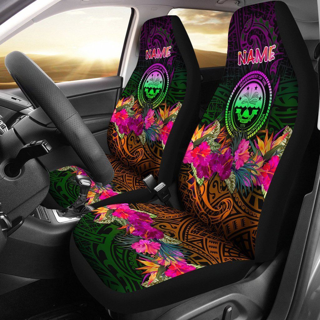 Maori 2021 Car Seat Covers Purple Aotearoa Tattoo