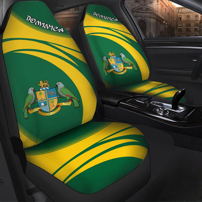 Dominica Coat Of Arms Car Seat Cover Cricket W