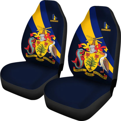 Barbados Special Flag Car Seat Covers