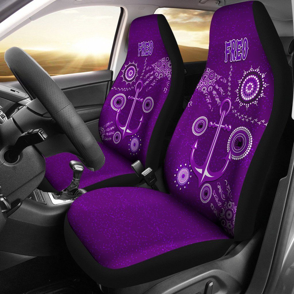 Maori 2021 Car Seat Covers Purple Aotearoa Tattoo