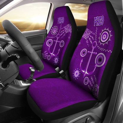 Maori 2021 Car Seat Covers Purple Aotearoa Tattoo