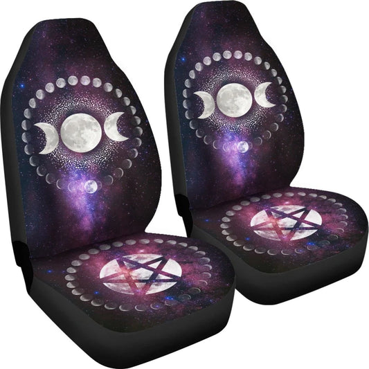 Celtic Wicca Car Seat Cover Moon Phases Wicca Car Seat Covers