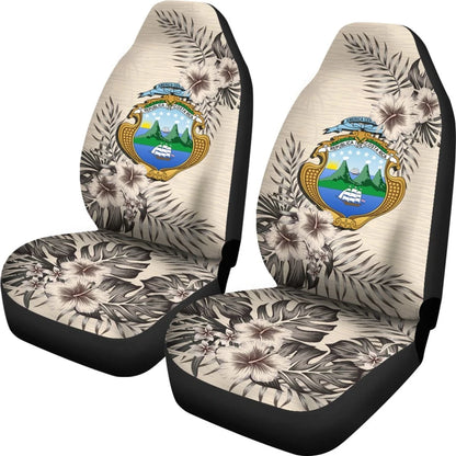 Costa Rica Car Seat Covers The Beige Hibiscus Set Of Two