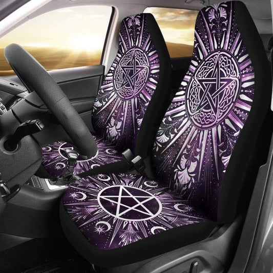 Maori 2021 Car Seat Covers Purple Aotearoa Tattoo