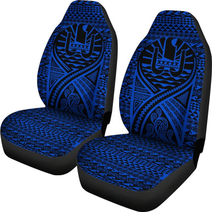 French Polynesia Car Seat Cover Lift Up Blue
