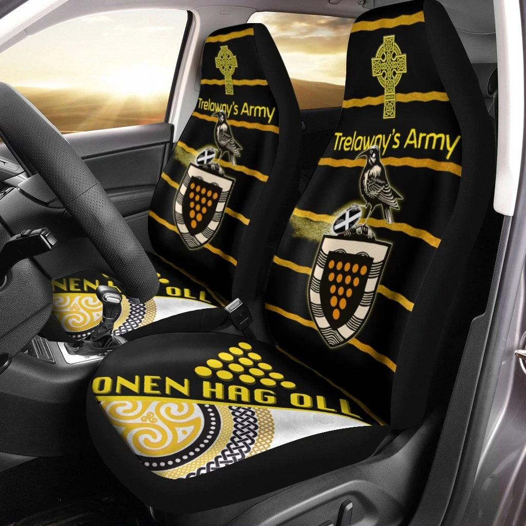 Cornwall Rugby Union Car Seat Covers Trelawny'S Army With Celtic Cross