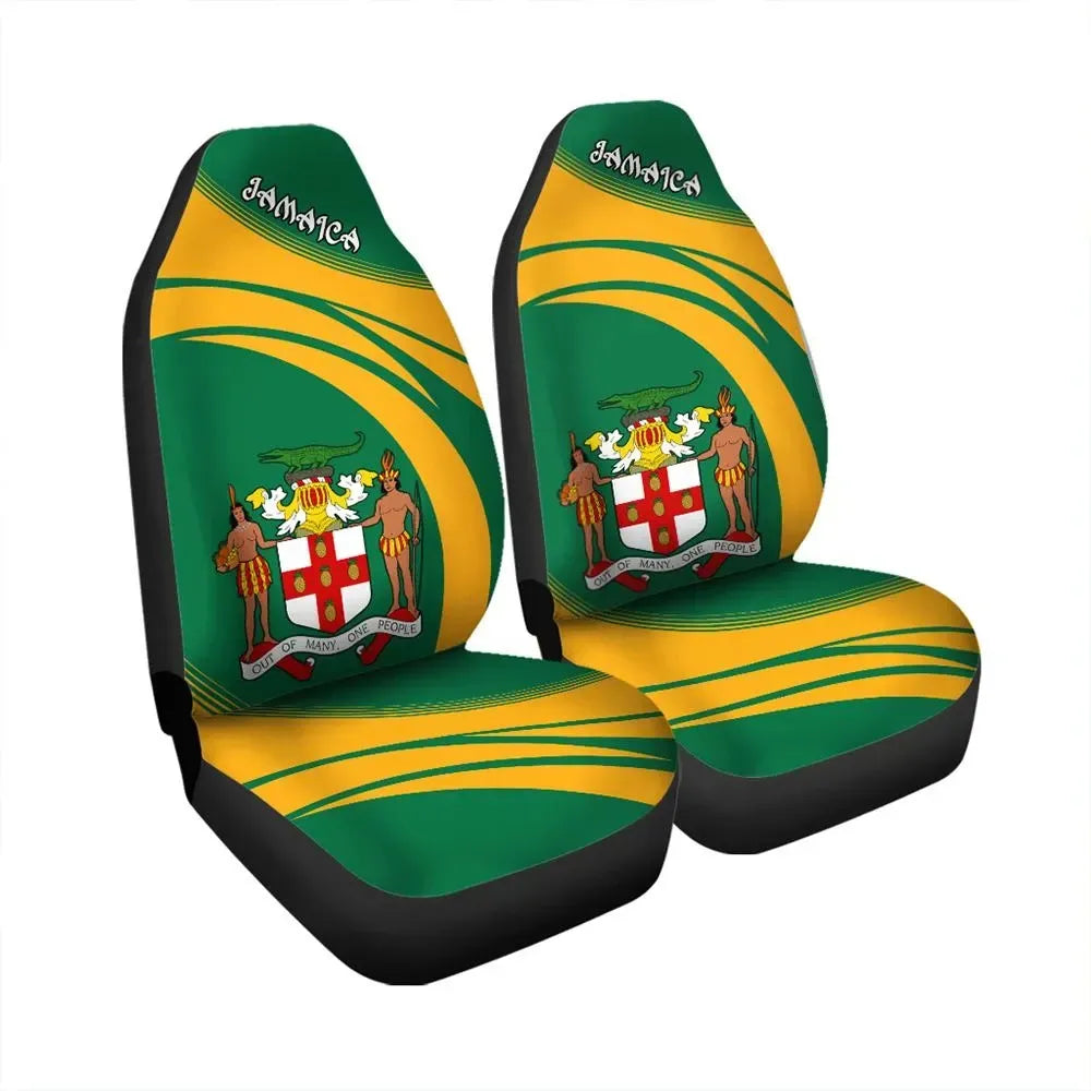 Jamaica Coat Of Arms Car Seat Cover Cricket