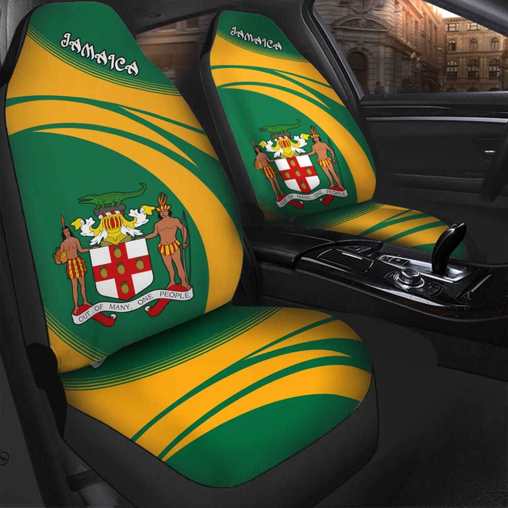 Jamaica Coat Of Arms Car Seat Cover Cricket