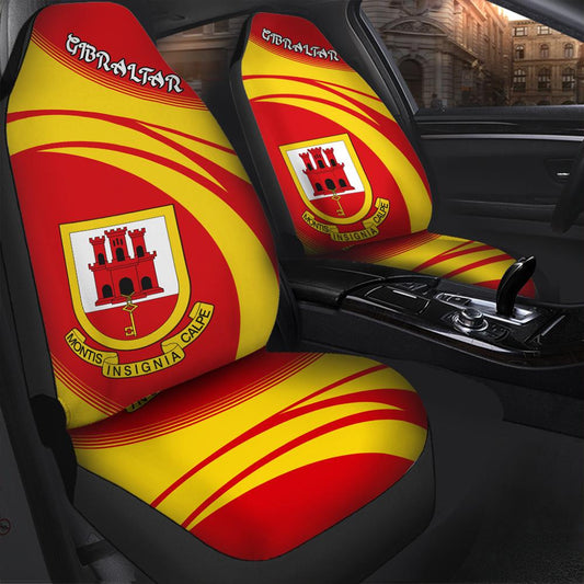 Gibraltar Coat Of Arms Car Seat Cover Cricket W