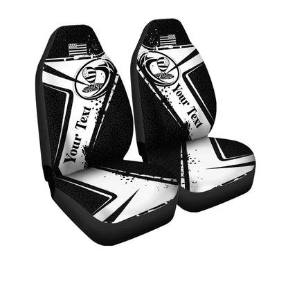 Custom Text Brittany Rugby Personalised Car Seat Covers Breizh Rugby