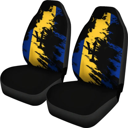 Barbados Flag Painting Car Seat Cover Th4