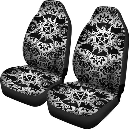 Celtic Wicca Car Seat Cover Pagan Triple Moon Wicca Car Seat Covers