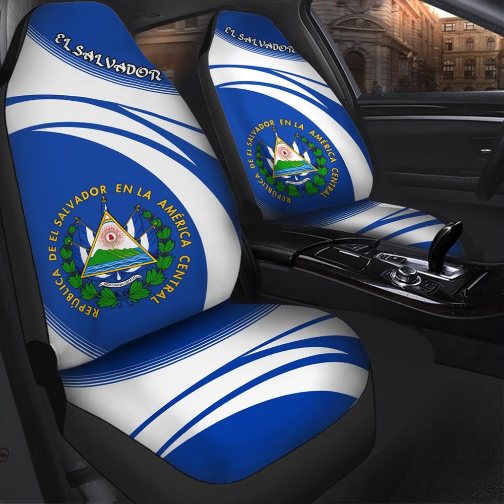 El Salvador Coat Of Arms Car Seat Cover Cricket W