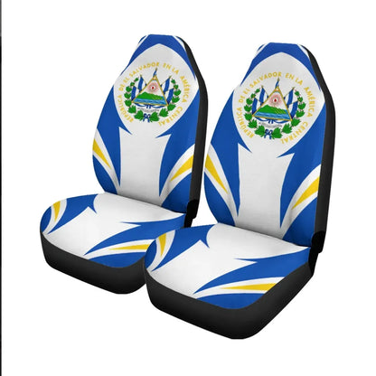 El Salvador Car Seat Covers Action Flag