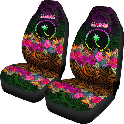 Chuuk Personalised Car Seat Covers Summer Hibiscus