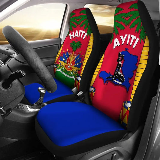 Coat Of Arms Haiti Car Seat Covers Le Marron Inconnu