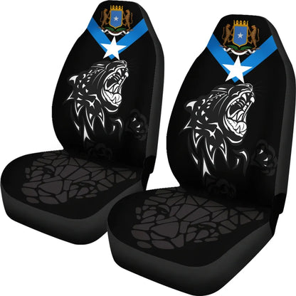 Car Seat Covers Africa Somalia Flag Color With Leopards