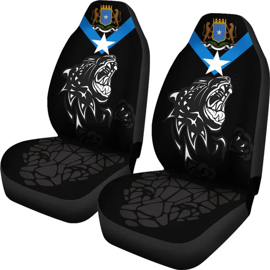 Car Seat Covers Africa Somalia Flag Color With Leopards