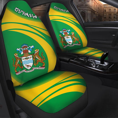 Guyana Coat Of Arms Car Seat Cover Cricket W
