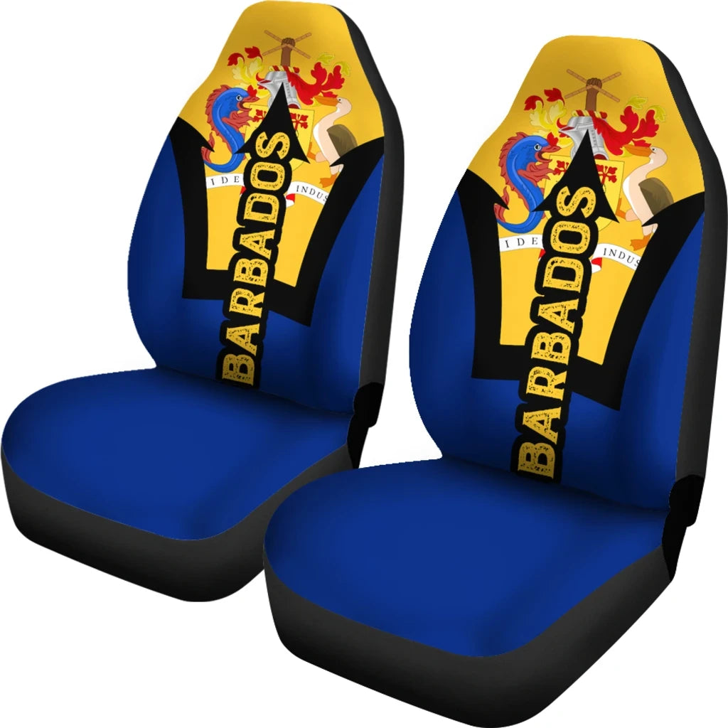 Barbados National Symbols Car Seat Covers Set Of 2