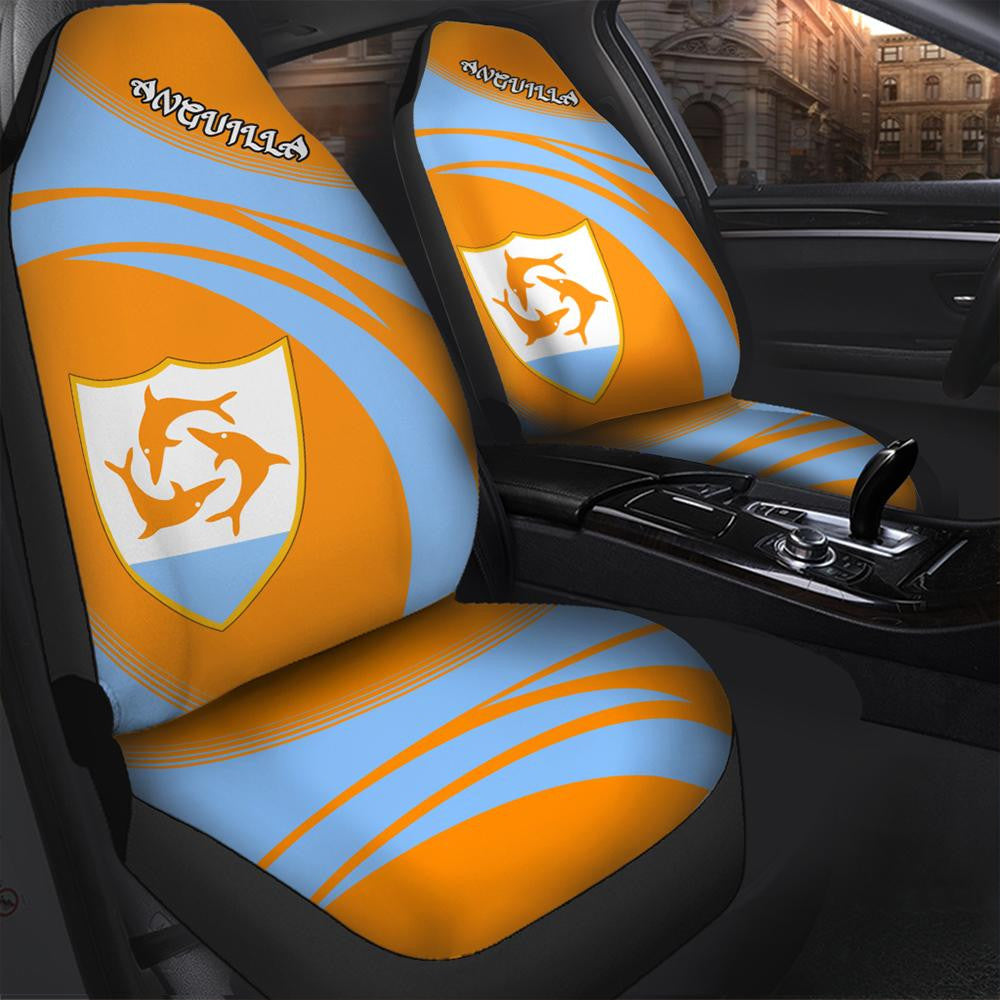 Anguilla Coat Of Arms Car Seat Cover Cricket W