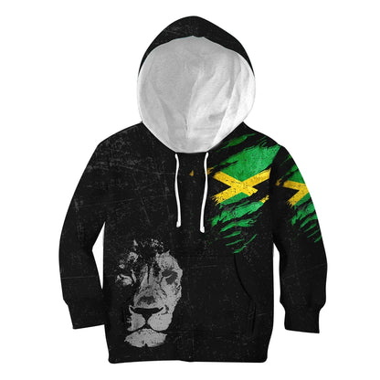 Jamaica Lion Hoodie Kid Special Grunge Style