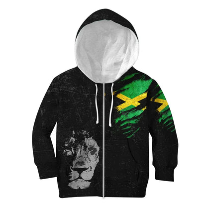 Jamaica Lion Hoodie Kid Special Grunge Style