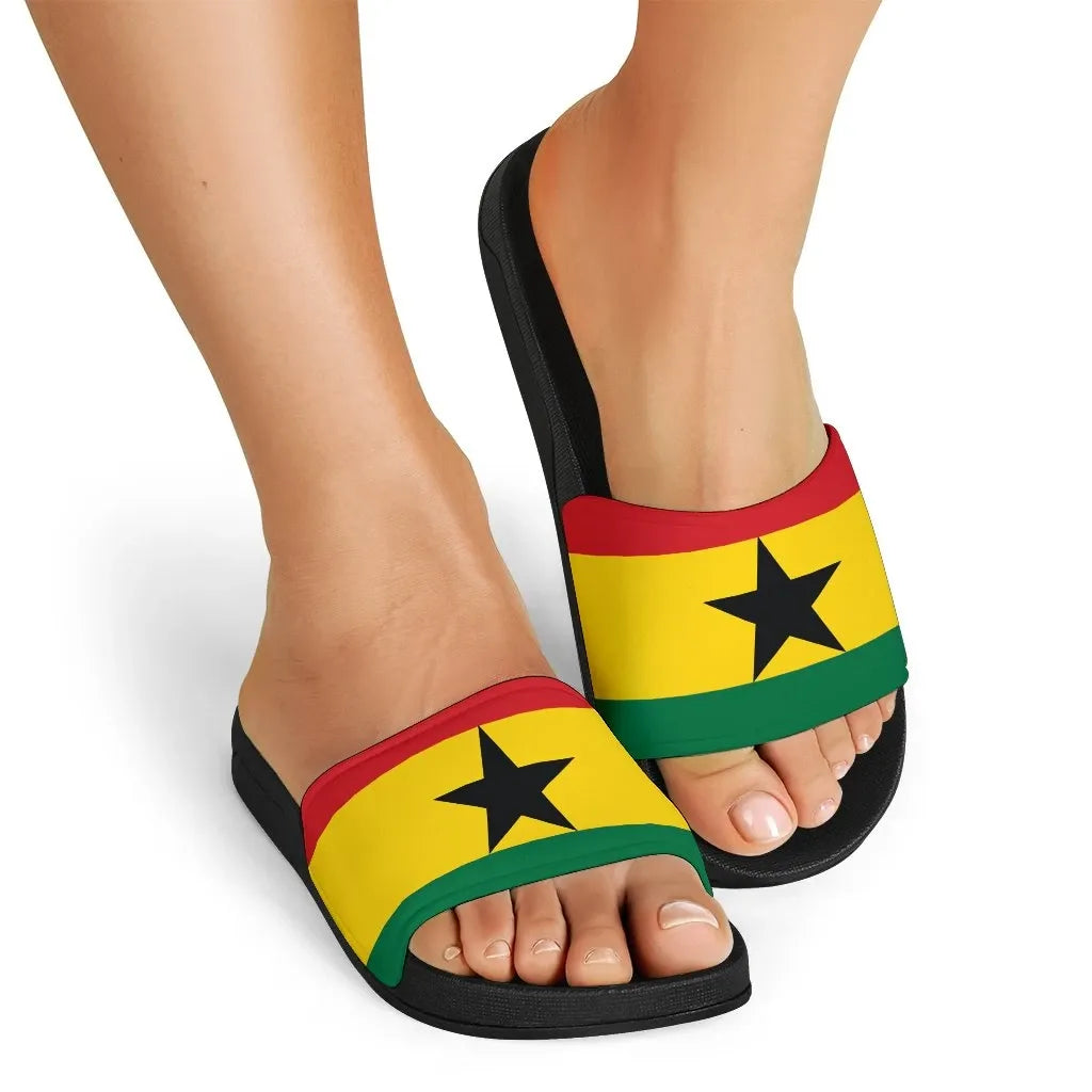 Ghana Slide Sandals Original Flag