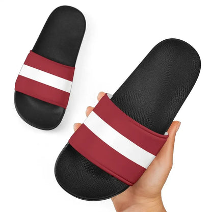 Latvia Slide Sandals Original Flag