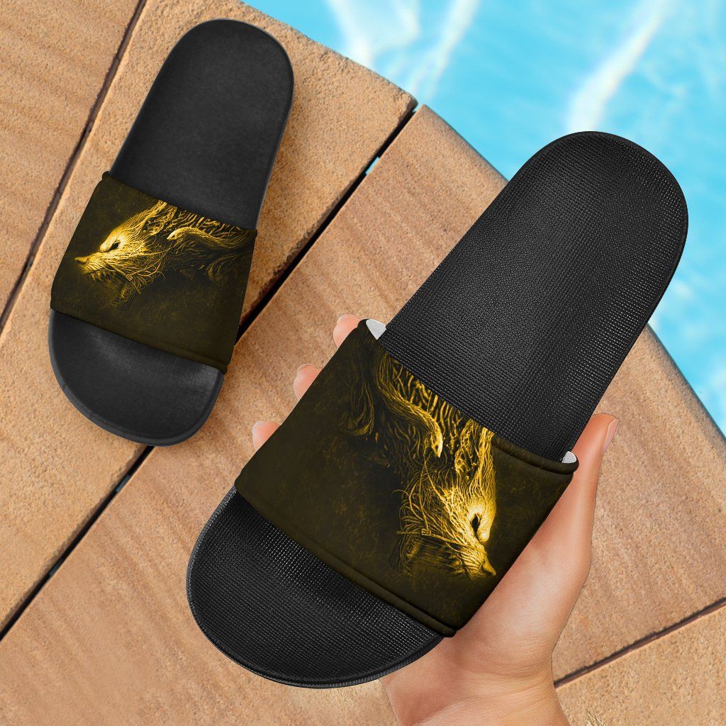 Fenrir Yellow Slide Sandals
