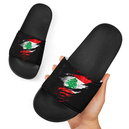 Lebanon In Me Slide Sandals Special Grunge Style